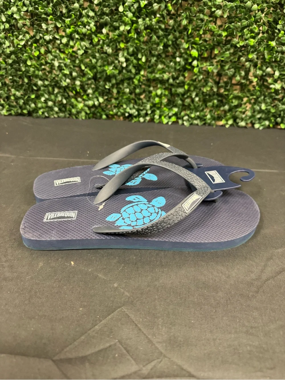Vilebrequin Blue Turtle Flip Flops - M9/10